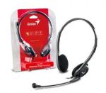 Słuchawki z mikrofonem GENIUS HS-200C czarne