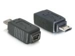 ADAPTER USB MINI(F)->USB MIKRO(M) (NIKLOWANE STYKI) DELOCK