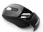 Mini mysz bezprzewodowa 2,4GHz optyczna 3 prz. czarna EDNET