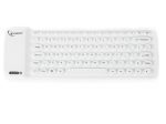 KLAWIATURA GEMBIRD BLUETOOTH SILIKONOWA MINI WHITE APPLE