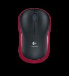 Mysz optyczna bezprzewodowa Logitech M185 Czerwona