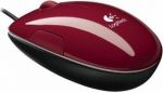 Mysz laserowa Logitech LS1 Laser Cinnamon Red